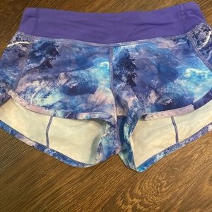 Purple and blue iviva shorts